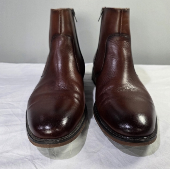 Moretti Black Label Abbot Inside Zip Classic Brown Leather Ankle Boots. 11.5 - Picture 2 of 12